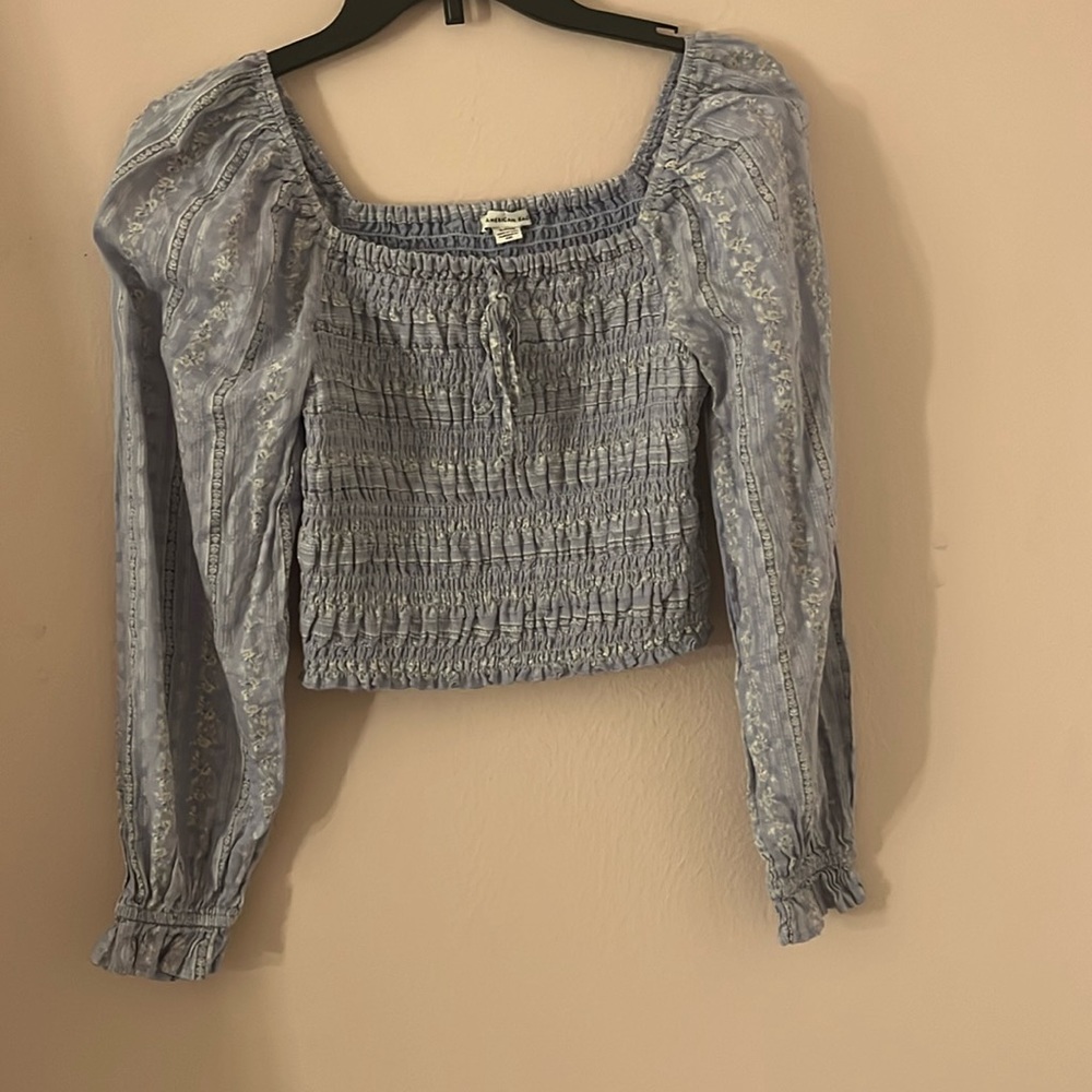 American Eagle Long Sleeve Crop Top